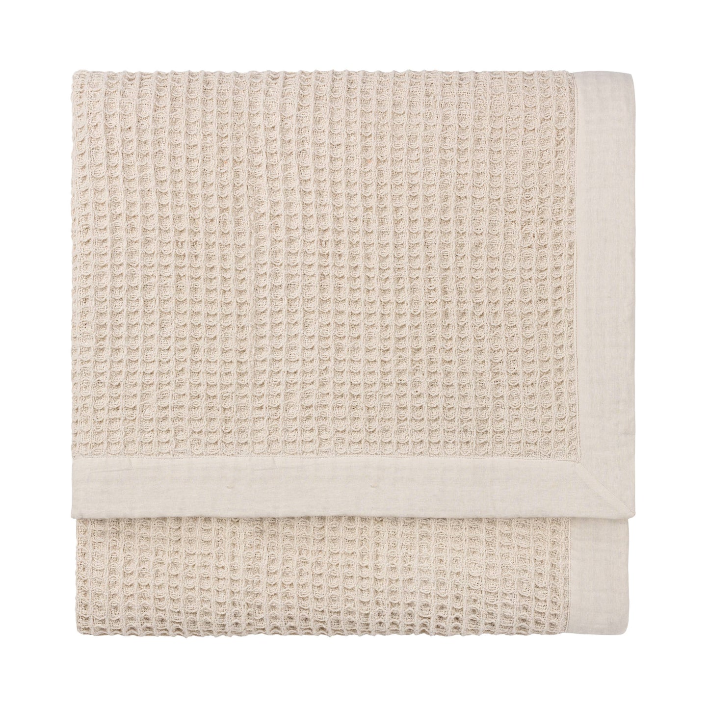Waffle Weave Oversized Throw in Natural - Stella's Boutique