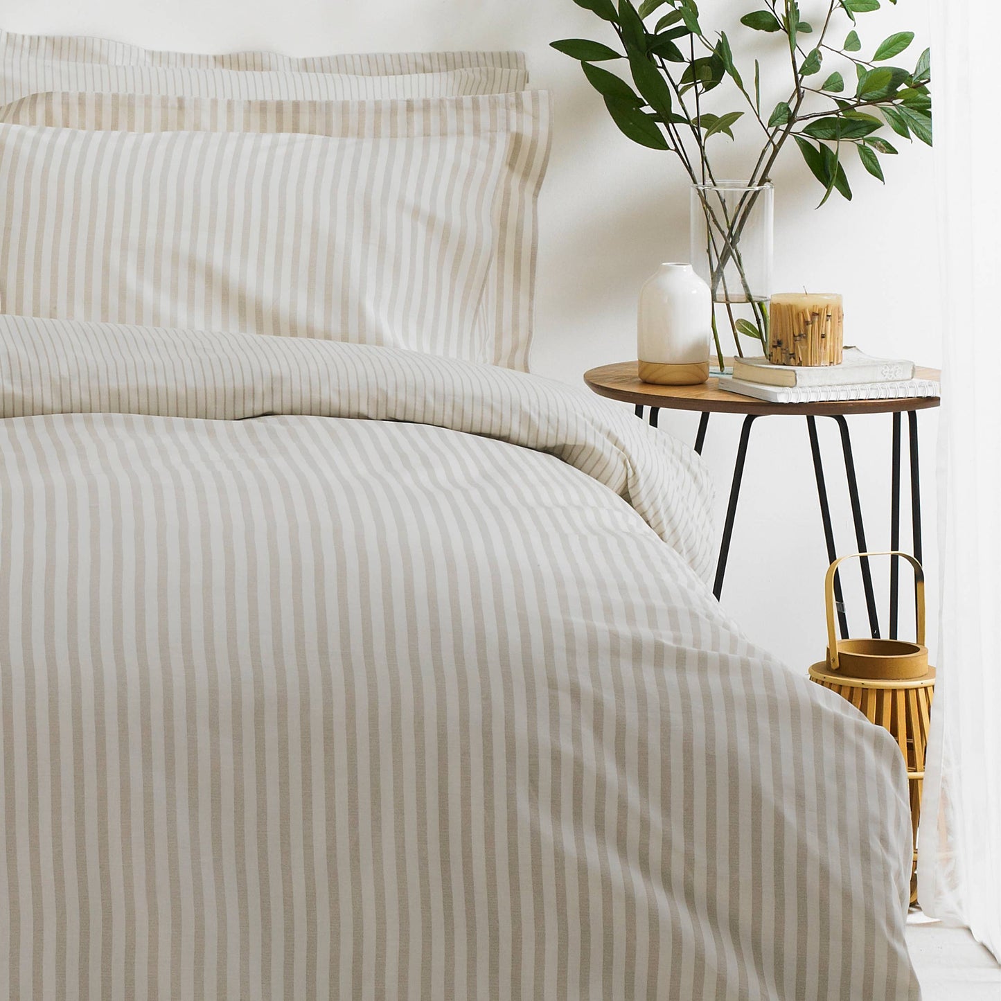 The Stripe Set in Natural - Stella's Boutique