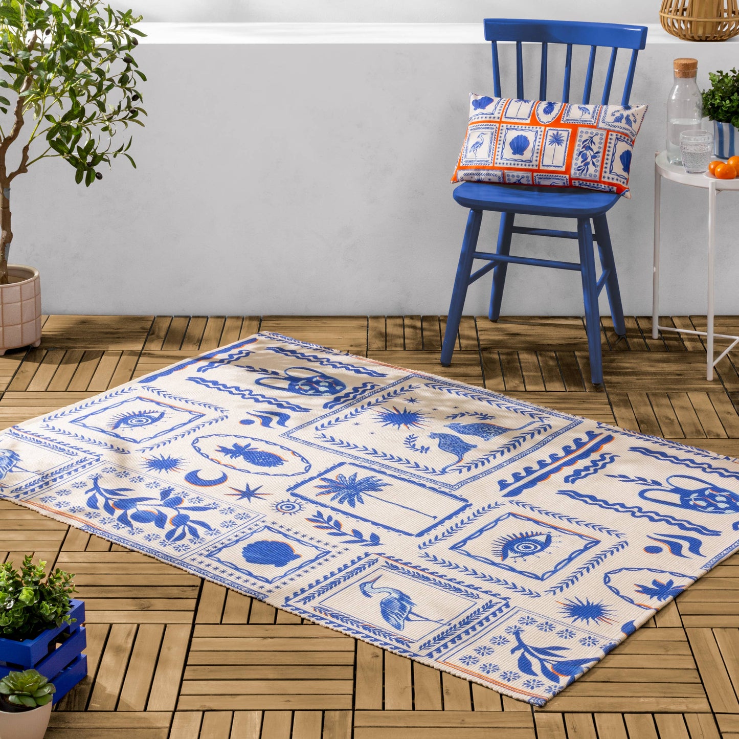 The Santorini Indoor/Outdoor Washable Rug - Stella's Boutique