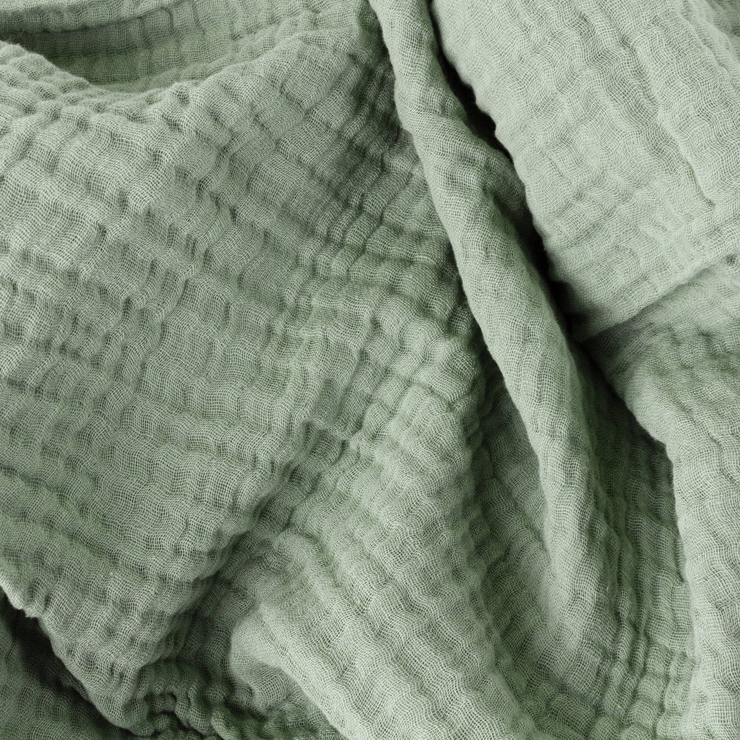 The Muslin Cotton Oversized Throw in Eucalyptus - Stella's Boutique