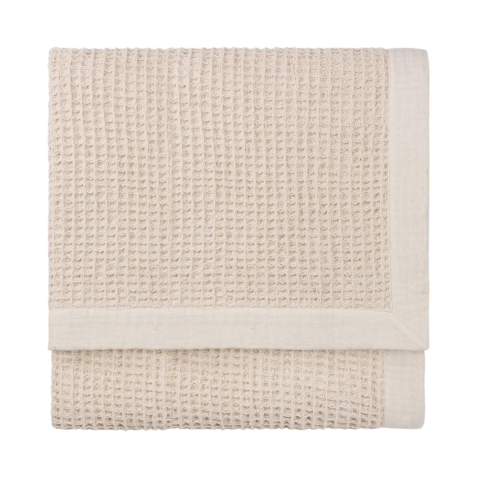 Waffle Weave Oversized Throw in Natural - Stella's Boutique