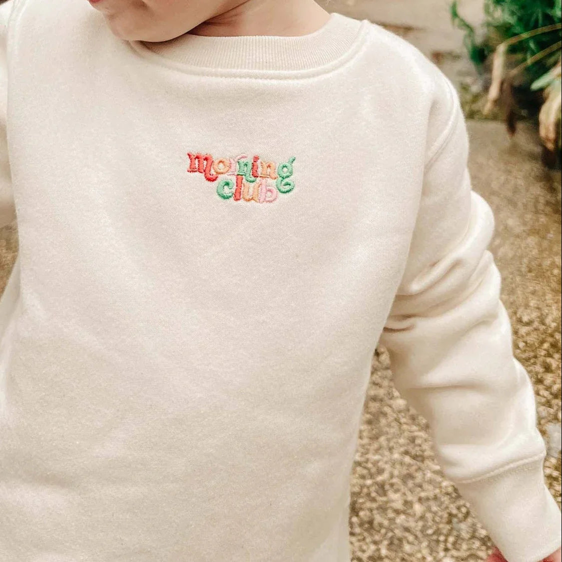 Morning Club Childrens Sweatshirt in Blue - Stella's Boutique