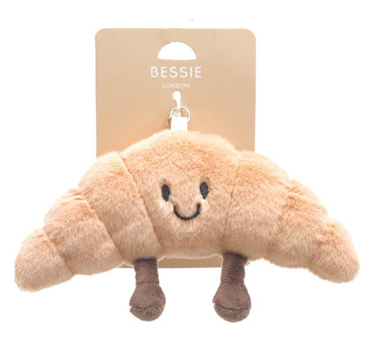 Plush Croissant Handbag Charm