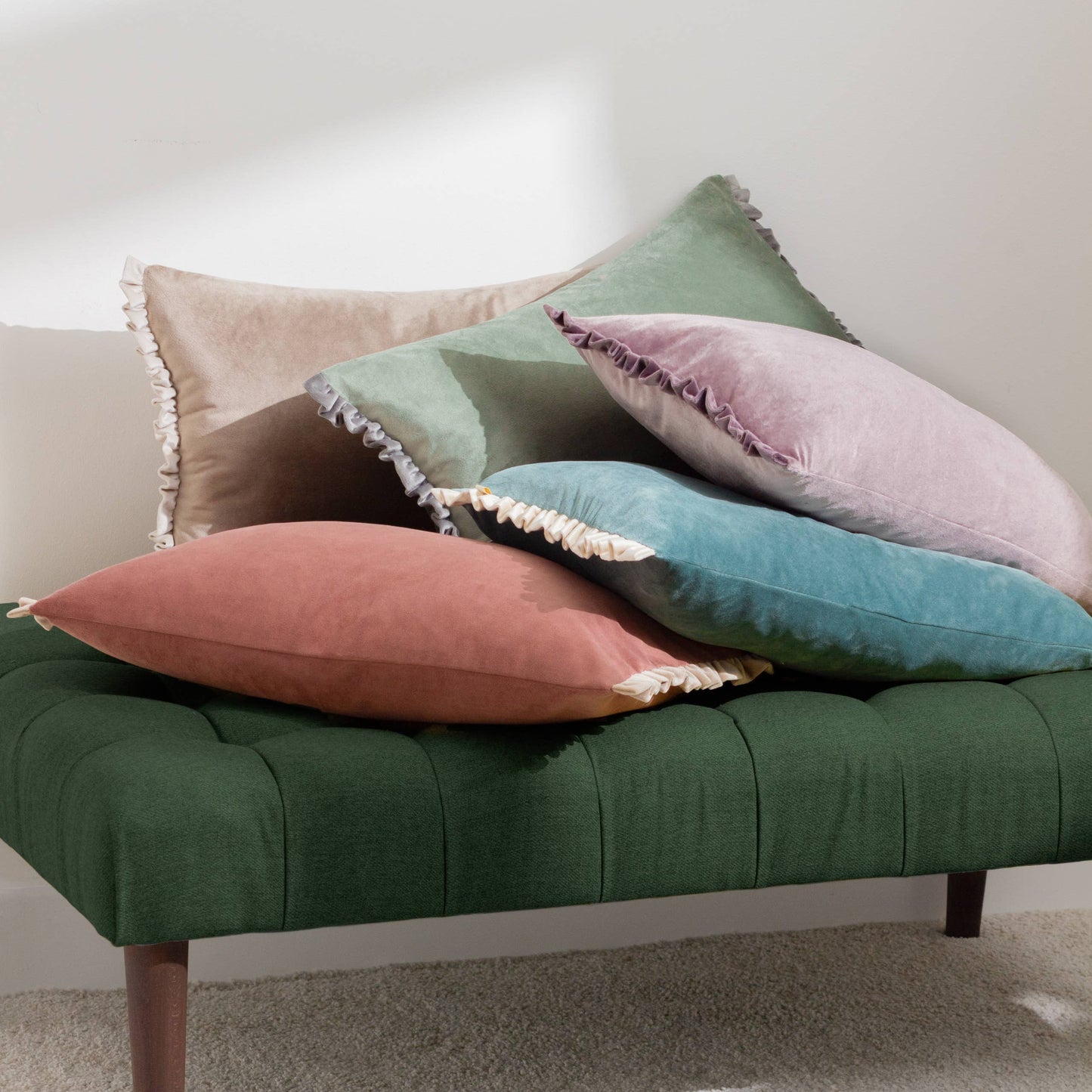 Tilly Cushion Sage/Grey