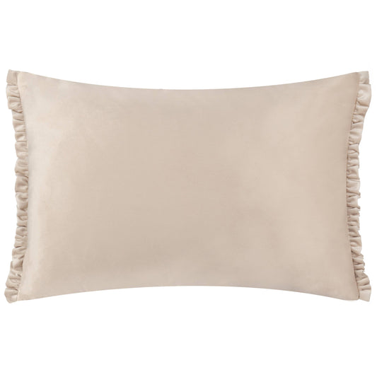 Tilly Velvet Cushion Oyster/Lace