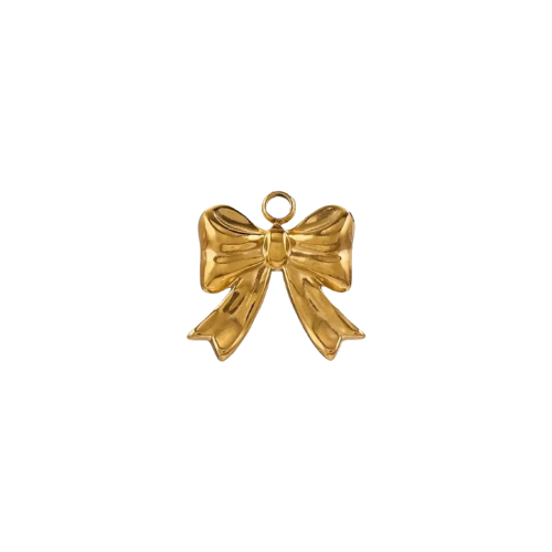 Gold Bow Charm