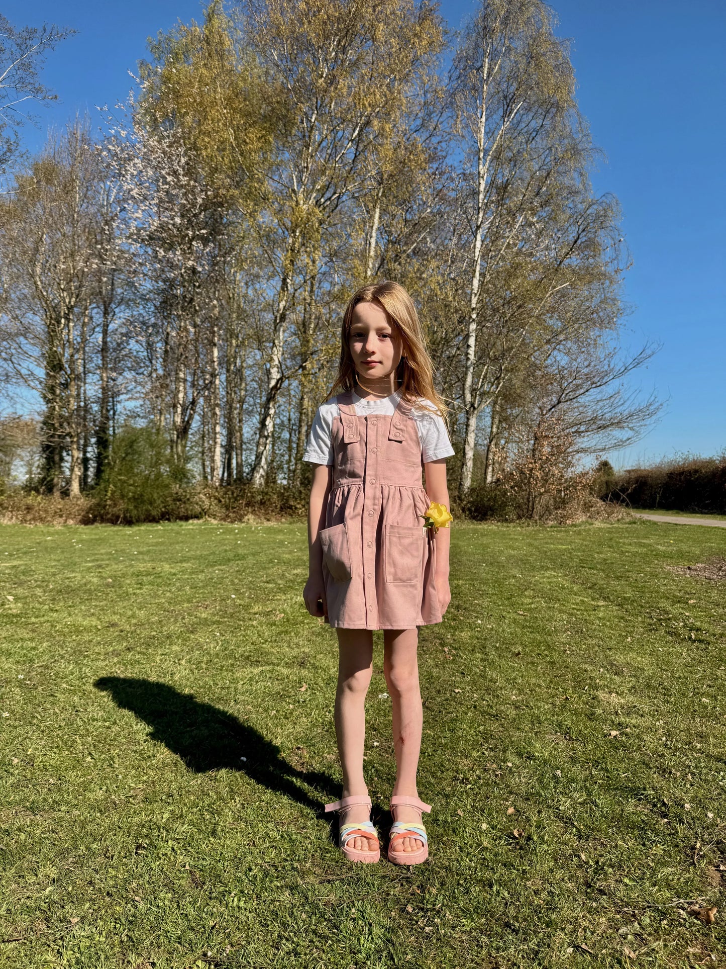 Girls Pleated Dress with Straps - Stella's Boutique