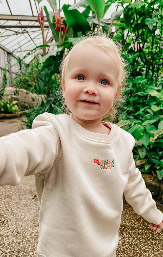 Morning Club Childrens Sweatshirt in Blue - Stella's Boutique
