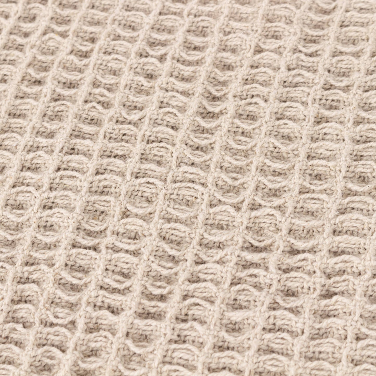 Waffle Weave Oversized Throw in Natural - Stella's Boutique