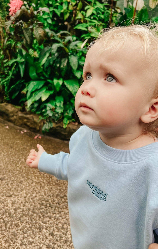 Morning Club Childrens Sweatshirt in Blue - Stella's Boutique